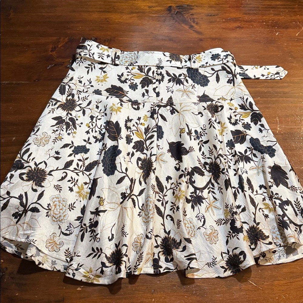 A.L.C. BRIEN SILK BLEND FLORAL RUFFLED MINI SKIRT💥 - Picture 9 of 11